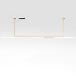 Ambrosia Linear Suspension with Surface Canopy 0-10V - Matte Gold