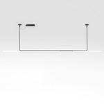 Ambrosia Linear Suspension with Surface Canopy 0-10V - Black