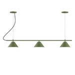 Axis Pinnacle Color-Select Cord Hung Multi-Light Pendant - Fern Green