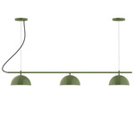 Axis Arcade Color-Select Cord Linear Multi-Light Pendant - Fern Green