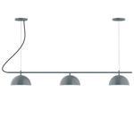 Axis Arcade Color-Select Cord Linear Multi-Light Pendant - Slate Gray