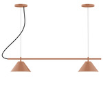 Axis Pinnacle Color-Select Cord Hung Multi-Light Pendant - Terracotta