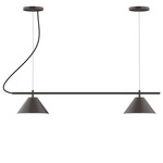 Axis Pinnacle Color-Select Cord Hung Multi-Light Pendant - Architectural Bronze