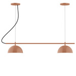 Axis Arcade Color-Select Cord Linear Multi-Light Pendant - Terracotta