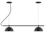 Axis Arcade Color-Select Cord Linear Multi-Light Pendant - Black