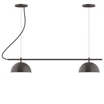 Axis Arcade Color-Select Cord Linear Multi-Light Pendant - Architectural Bronze