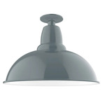 Cafe Outdoor Ceiling Light - Slate Gray