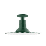 Radial Ceiling Light Fixture - Forest Green