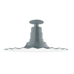 Radial Ceiling Light Fixture - Slate Gray