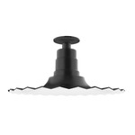 Radial Ceiling Light Fixture - Black
