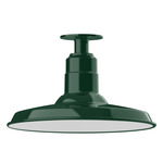 Warehouse Outdoor Ceiling Light Fixture - Forest Green