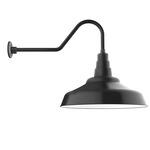 Warehouse Gooseneck Outdoor Wall Light - Black