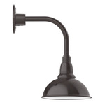 Cafe Drop Arm Outdoor Wall Light - Architectural Bronze / White