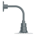 Radial Curved Arm Outdoor Wall Sconce - Slate Gray