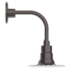 Radial Curved Arm Outdoor Wall Sconce - Architectural Bronze