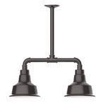 Warehouse 2 Light Linear Outdoor Pendant - Architectural Bronze