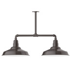 Warehouse 2 Light Linear Outdoor Pendant - Architectural Bronze