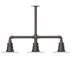 Radial 3 Light Linear Outdoor Pendant - Architectural Bronze