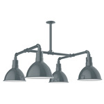 Deep Bowl 4-Light Outdoor Pendant - Architectural Bronze