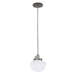 Uno Pendant - Brushed Nickel / Architectural Bronze