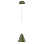 J-Series Jynx Cord Hung Pendant - Fern Green