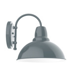 Cafe Hook Outdoor Wall Light - Slate Gray / White
