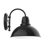 Cafe Hook Outdoor Wall Light - Black / White