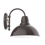 Cafe Hook Outdoor Wall Light - Architectural Bronze / White