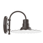Radial Outdoor Wall Sconce - Architectural Bronze / White