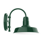 Warehouse Hook Outdoor Wall Light - Forest Green