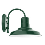 Warehouse Hook Outdoor Wall Light - Forest Green