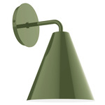 J-Series Jynx Curved Arm Wall Sconce - Fern Green