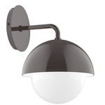Axis Arcade Curved Arm Wall Light with Globe - Forest Green