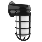 Vaportite Outdoor Wall Sconce - Black / Clear