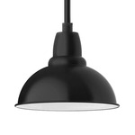 Cafe Stem Outdoor Pendant - Black