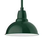 Cafe Stem Outdoor Pendant - Forest Green