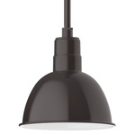 Deep Bowl Stem Outdoor Pendant - Architectural Bronze