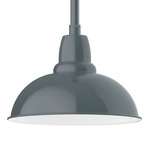 Cafe Stem Outdoor Pendant - Slate Gray