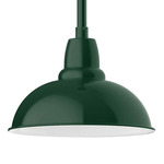 Cafe Stem Outdoor Pendant - Forest Green