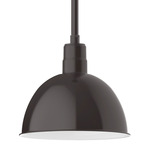 Deep Bowl Stem Outdoor Pendant - Architectural Bronze