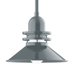 Atomic Outdoor Rings Stem Pendant - Slate Gray / Clear