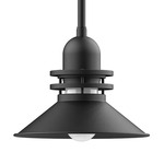 Atomic Outdoor Rings Stem Pendant - Black / Clear