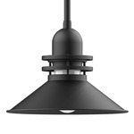 Atomic Outdoor Rings Stem Pendant - Black / Clear