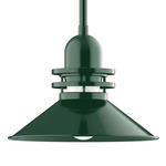 Atomic Outdoor Rings Stem Pendant - Forest Green / Clear