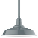 Warehouse Outdoor Pendant - Slate Gray