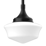 Schoolhouse Pendant - Black / Opal