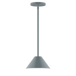 Axis Pinnacle Stem Hung Outdoor Pendant - Slate Gray
