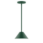Axis Pinnacle Stem Hung Outdoor Pendant - Forest Green