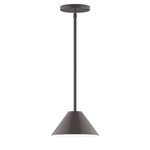 Axis Pinnacle Stem Hung Outdoor Pendant - Architectural Bronze