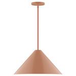 Axis Pinnacle Stem Hung Outdoor Pendant - Terracotta